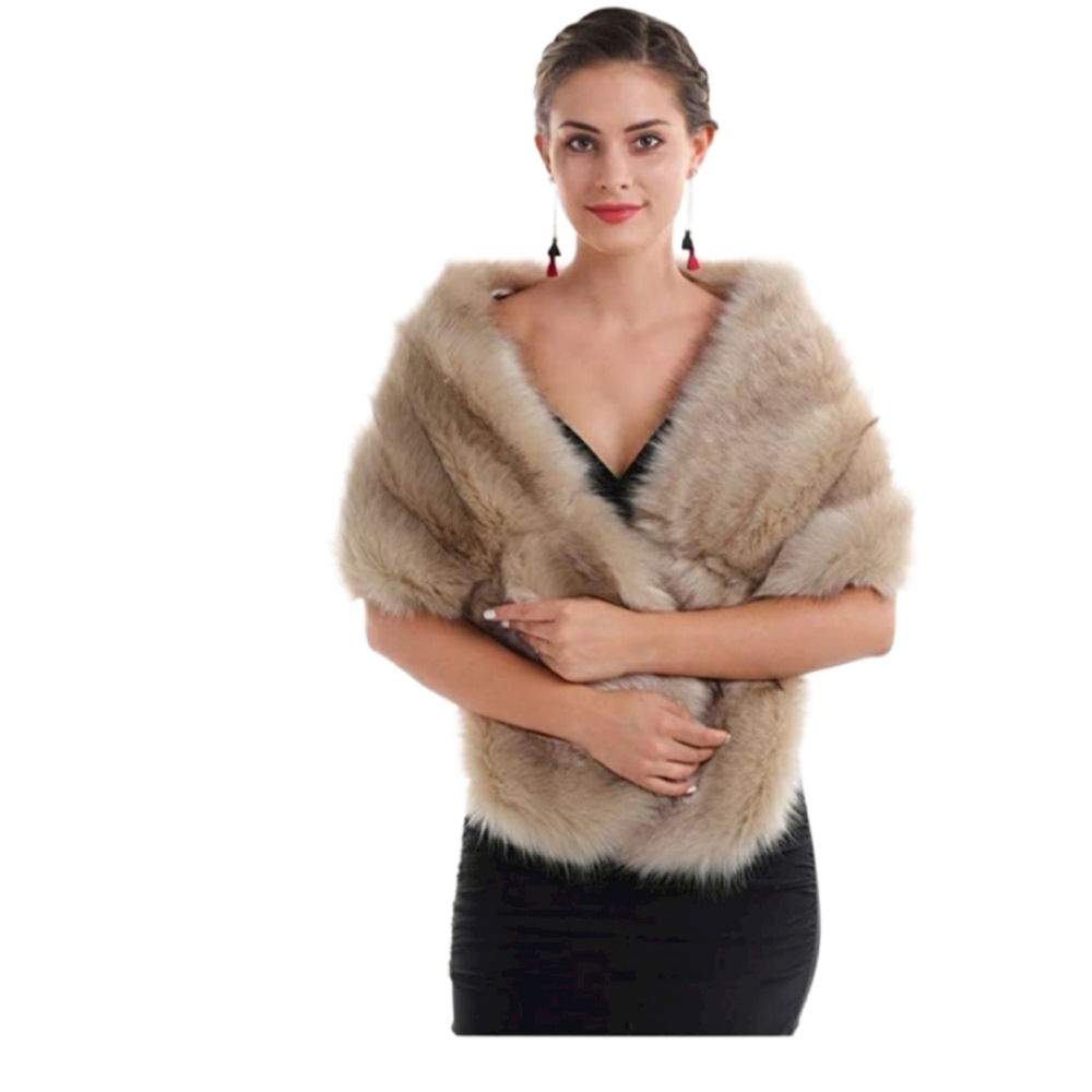 Faux Fur Shawl